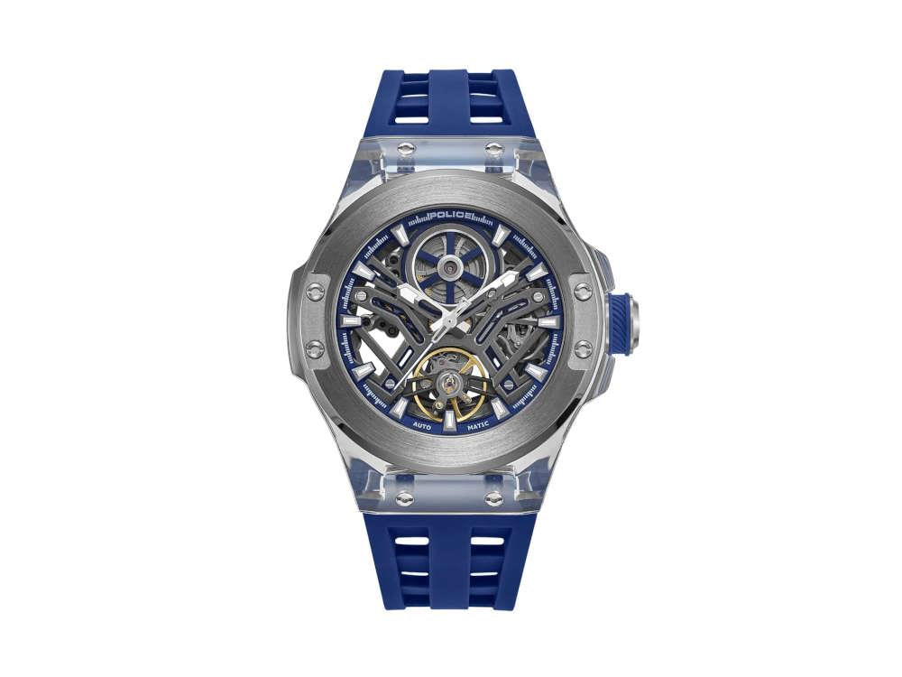 Police Cyclone Automatik Uhr, 43 mm, Blau, PEWGR0082204