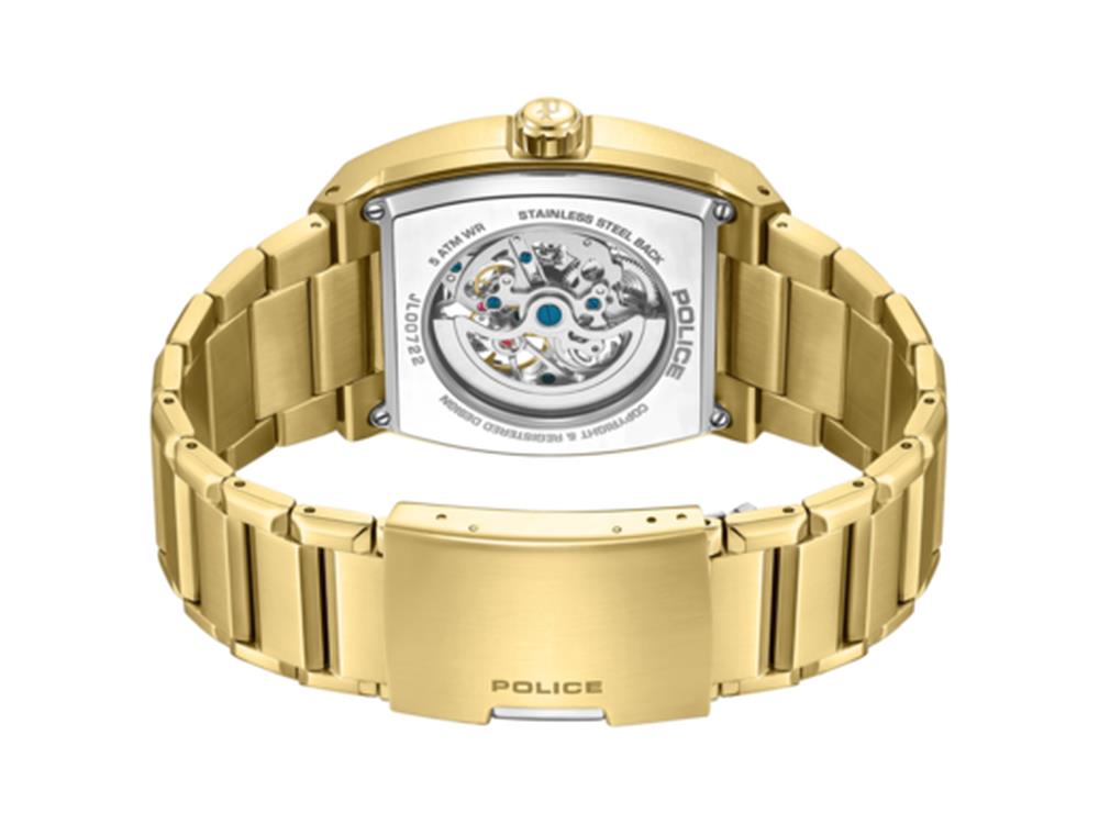 Police Skeletor Automatik Uhr, 42 mm, Grün, PEWJL0072206