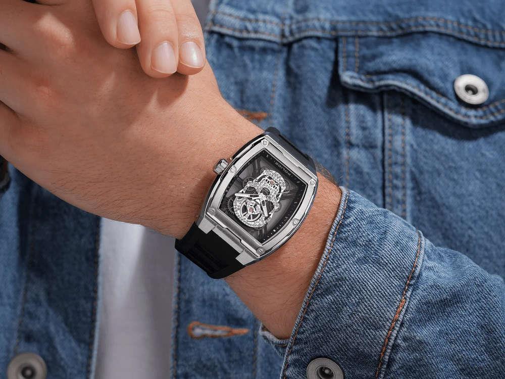 Police Cranium Quartz Uhr, 42 mm, Grau, PEWJM0081301