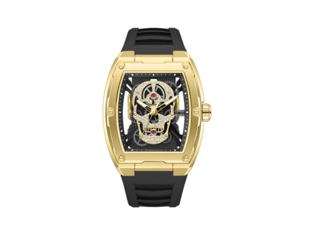 Police Cranium Quartz Uhr, 42 mm, Schwarz, PEWJM0081303