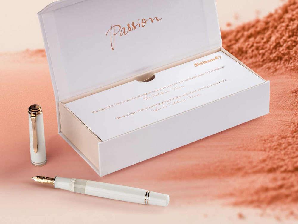 Pelikan M600 White & Rose Gold  Füllfederhalter, 300014586