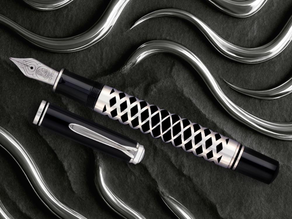 Pelikan Souverän 805 Metal Sleeve Füllfederhalter, Schwarz 400205961