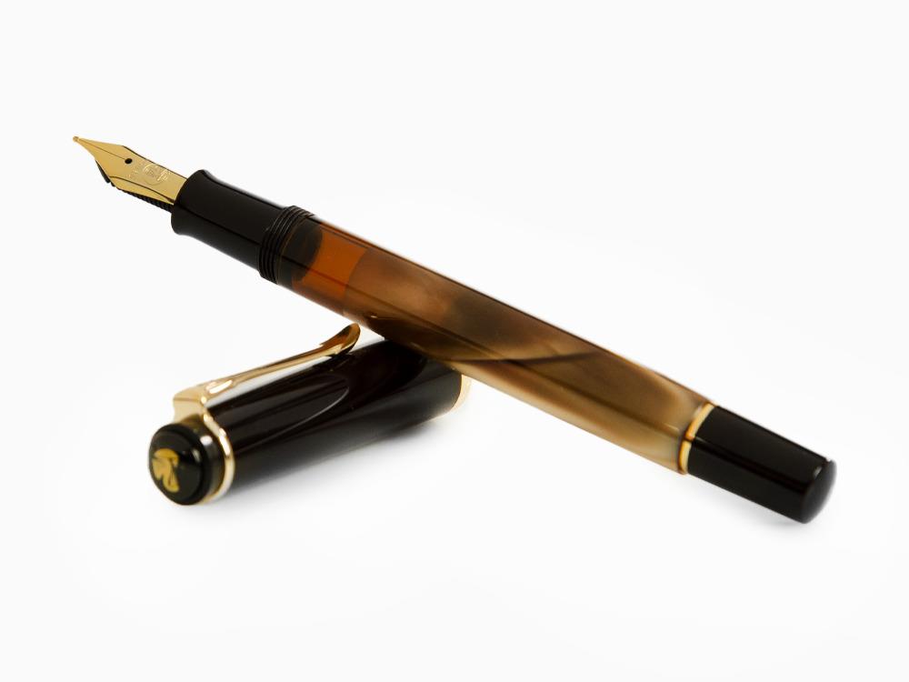 Pelikan M200 Brown Marbled Füllfederhalter, Braun, 808897