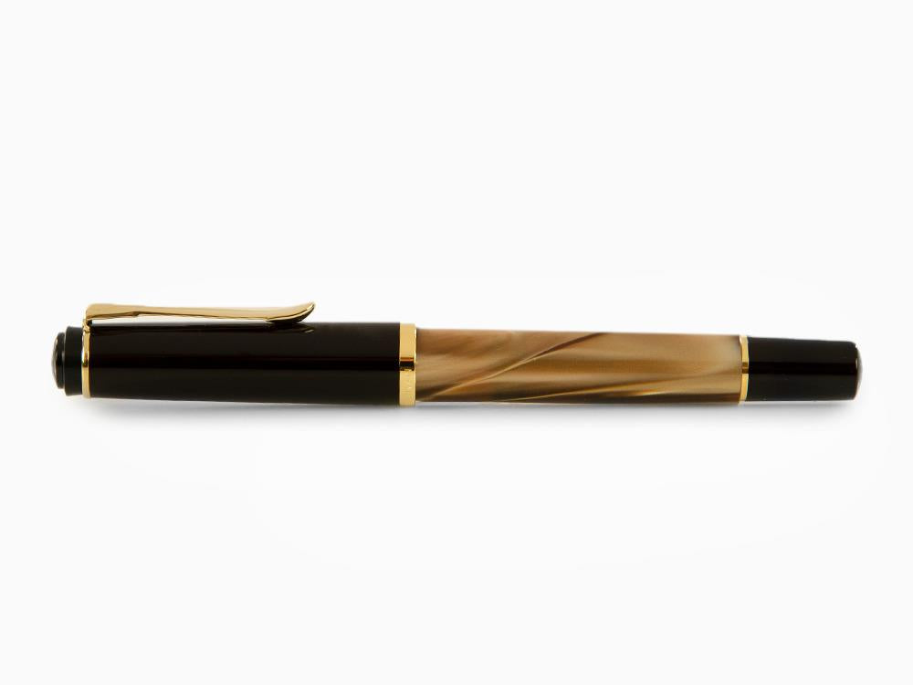 Pelikan M200 Brown Marbled Füllfederhalter, Braun, 808897