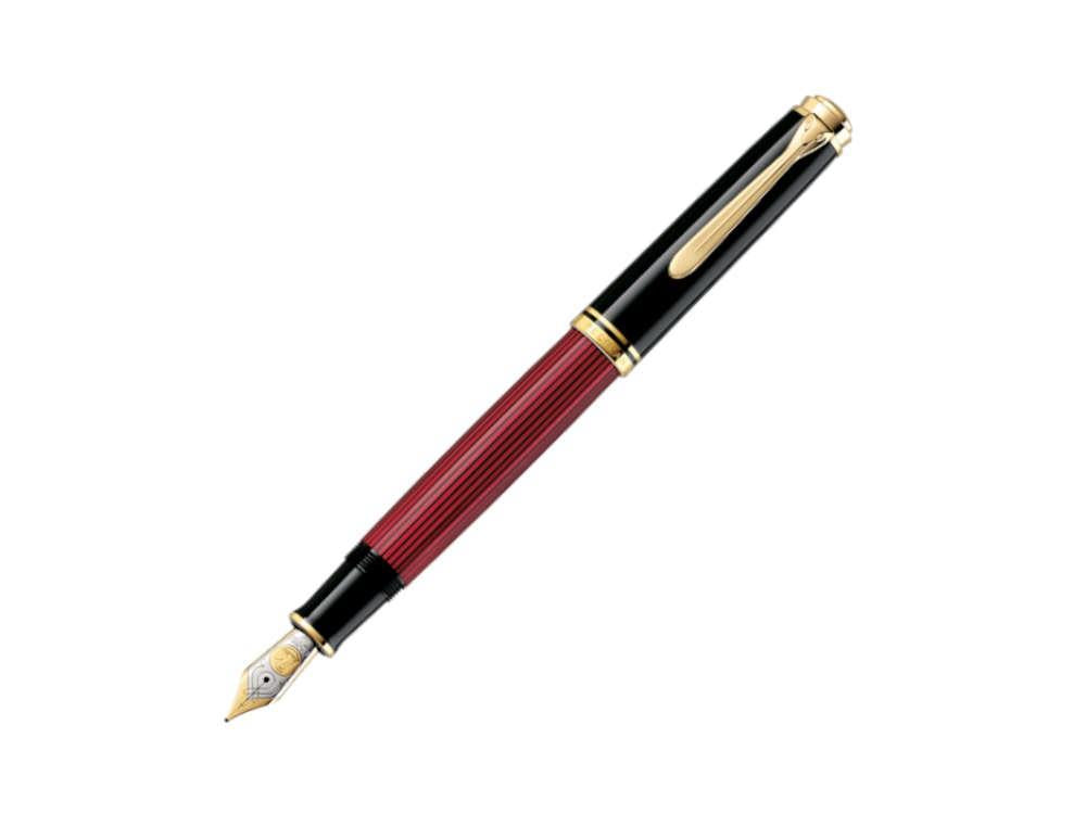 Pelikan Souverän 800 Black-Red Füllfederhalter, Edelharz, 816625