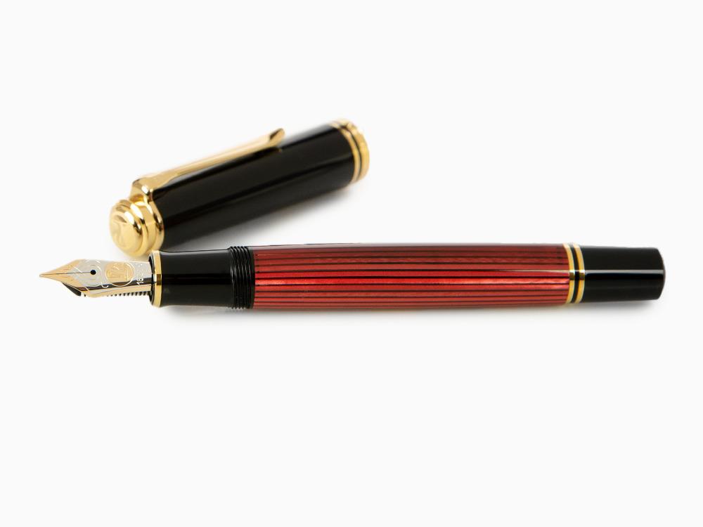 Pelikan Souverän 800 Black-Red Füllfederhalter, Edelharz, 816625