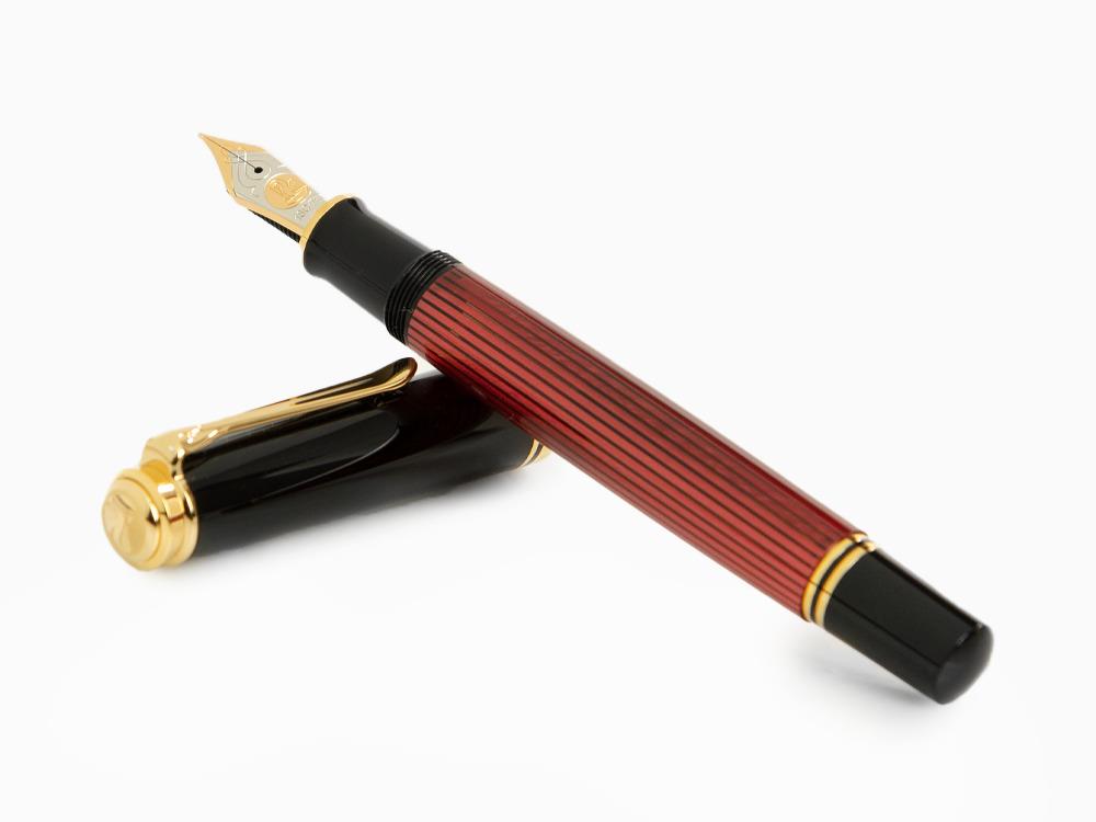 Pelikan Souverän 800 Black-Red Füllfederhalter, Edelharz, 816625