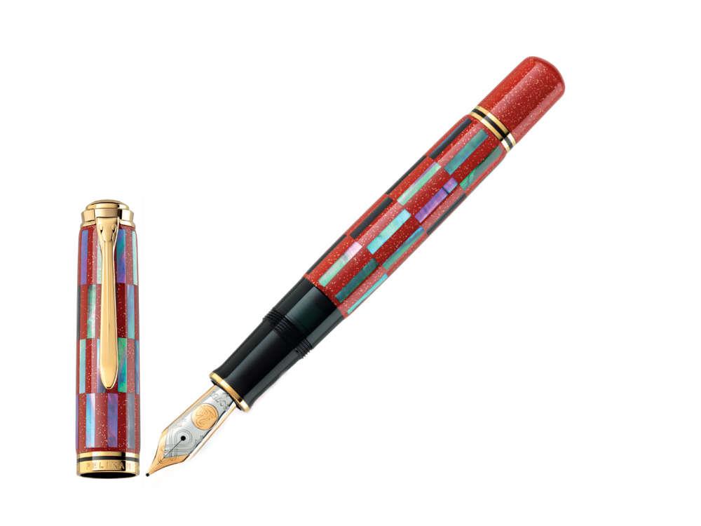 Pelikan Souverän M1000 Raden Red Infinity Füllfeder, Limit Ed, 818995