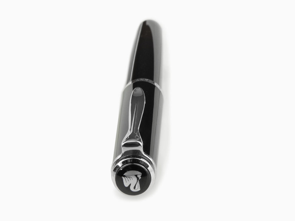 Pelikan Classic P205 Füller, Schwarz, Verchromten Akzenten, 930859