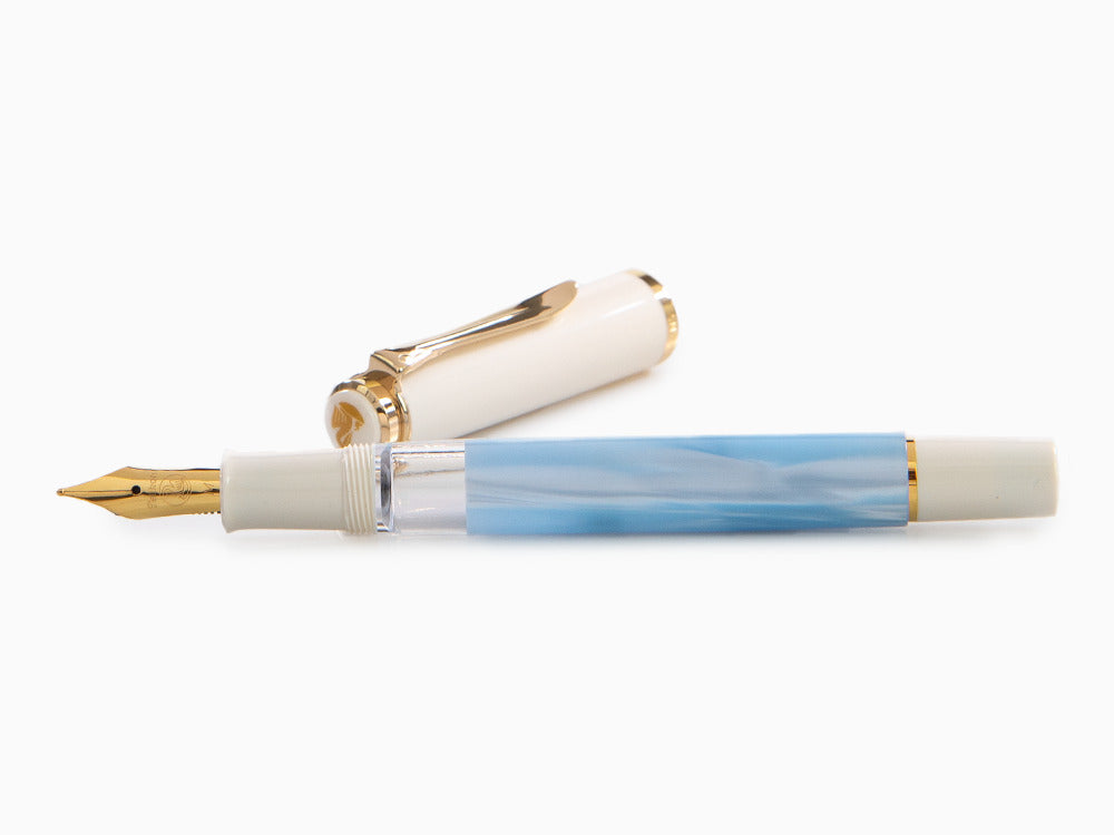 Pelikan Classic 200 Pastel-Blue Füllfederhalter, Sonderausgabe, 823012 - Nib M