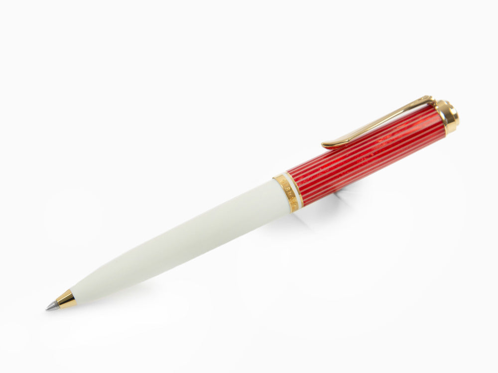 Pelikan Souverän M600 Red-White Kugelschreiber, Spezialausgabe, 823135