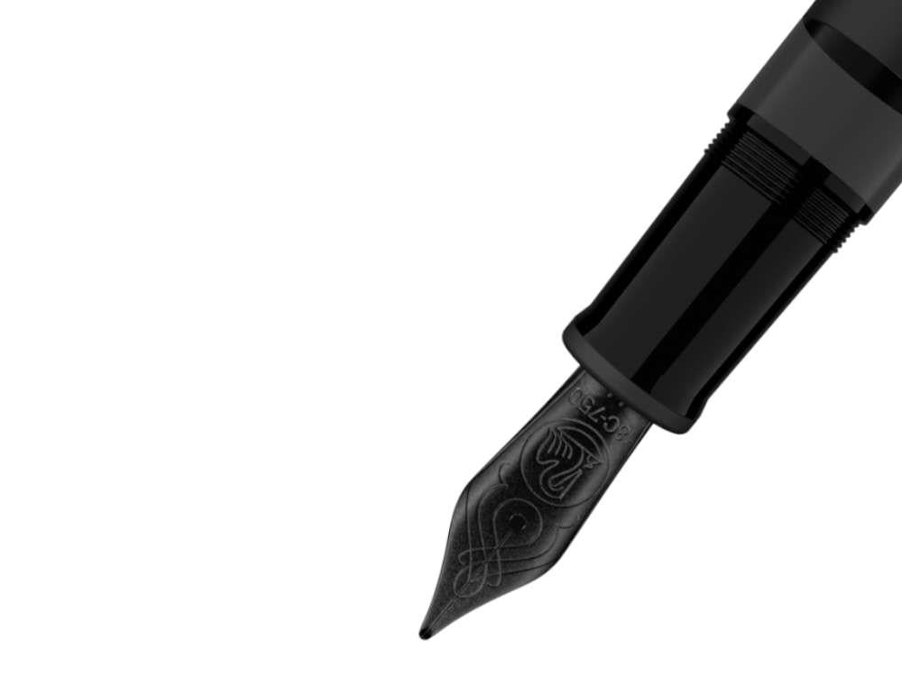 Pelikan Souveran M809 Black Matte Füllfederhalter, Schwarz, 828475