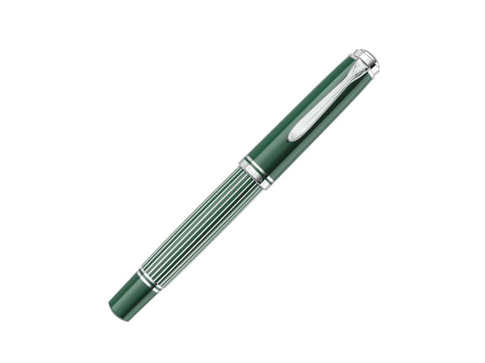 Pelikan M815 Metal Striped Green Füllfederhalter, 829090