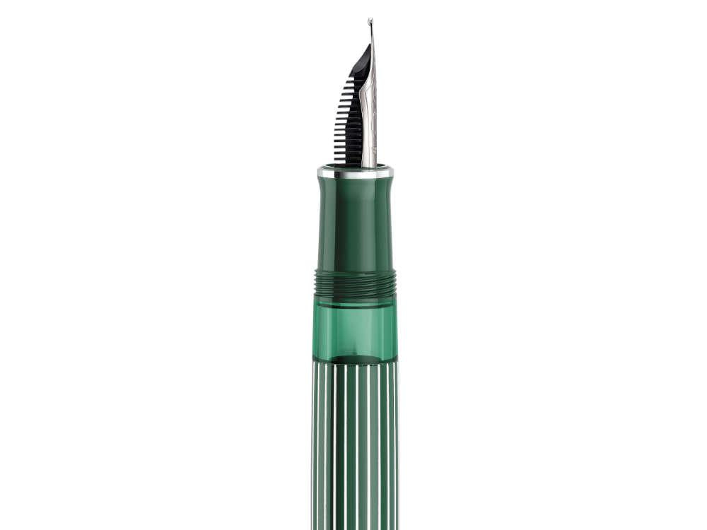 Pelikan M815 Metal Striped Green Füllfederhalter, 829090