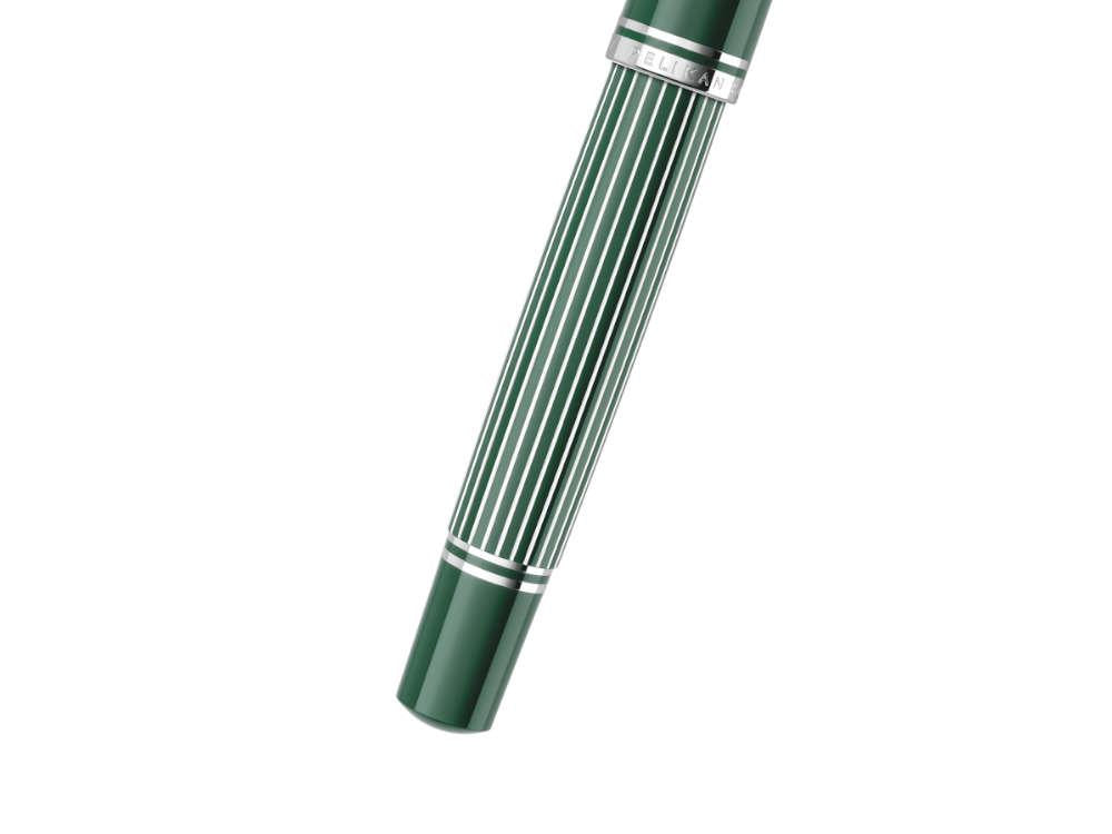 Pelikan M815 Metal Striped Green Füllfederhalter, 829090