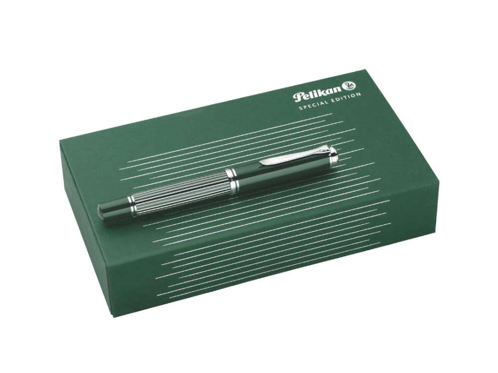 Pelikan M815 Metal Striped Green Füllfederhalter, 829090