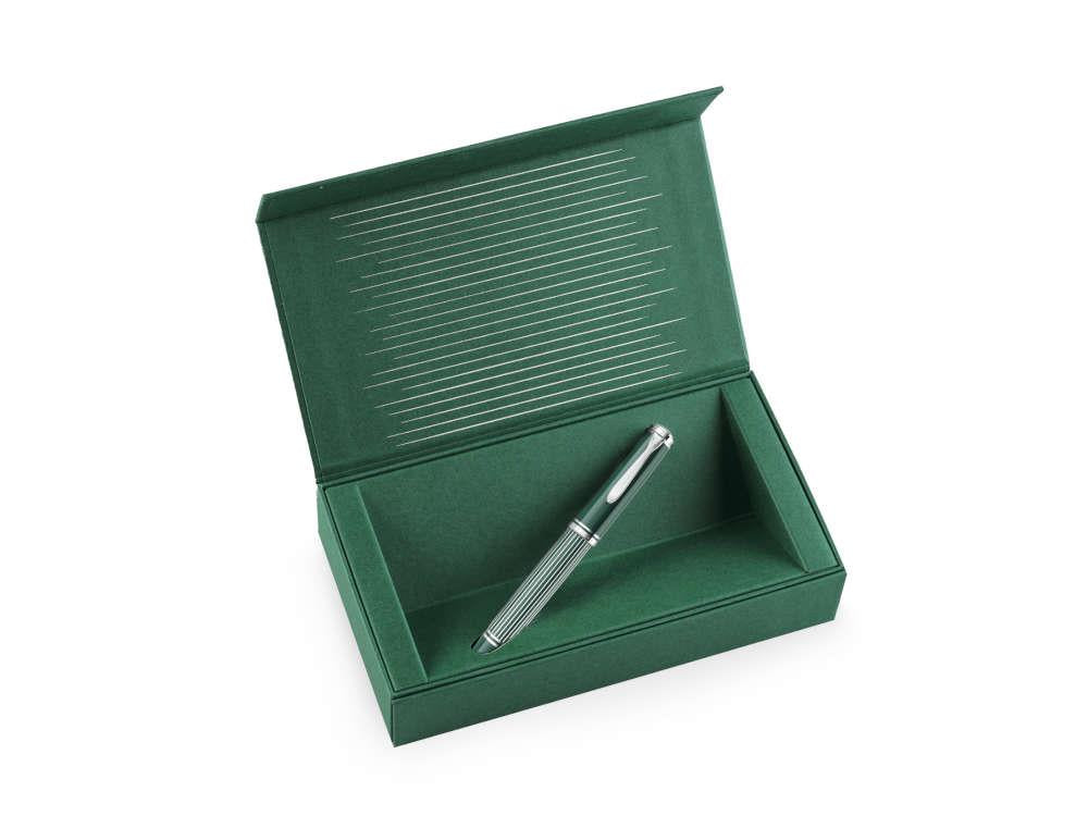 Pelikan M815 Metal Striped Green Füllfederhalter, 829090
