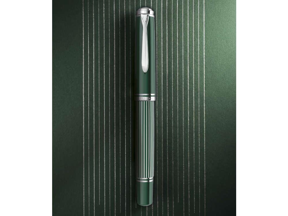 Pelikan M815 Metal Striped Green Füllfederhalter, 829090