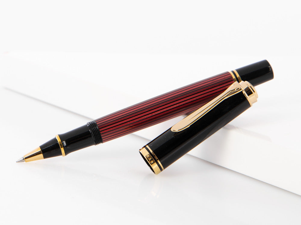 Pelikan Roller Souverän R400, Schwarz-Rot, 905521