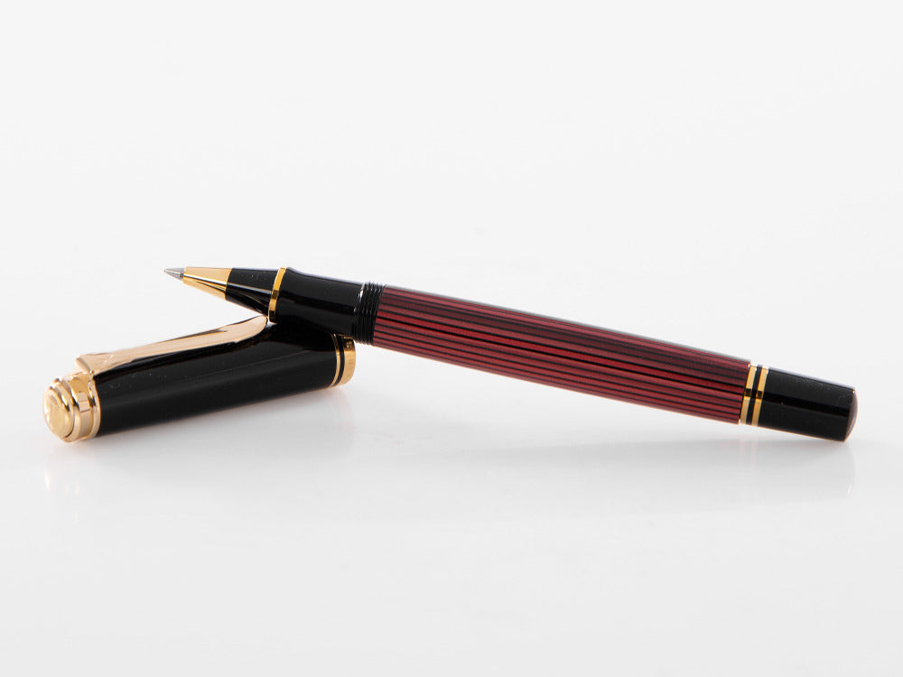 Pelikan Roller Souverän R400, Schwarz-Rot, 905521