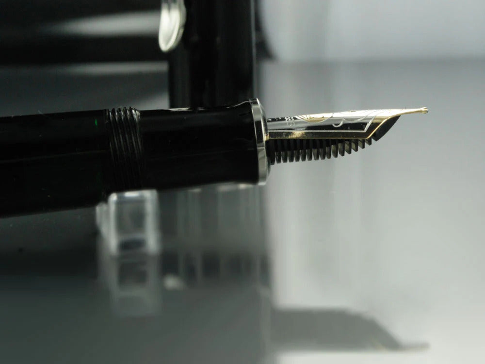 Pelikan Füllfederhalter Souverän M605 Schwarz-Silber - Iguana Sell DE