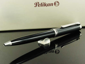 Pelikan K805 Stresemann Kugelschreiber,  Versilberte Beschläge, 957530