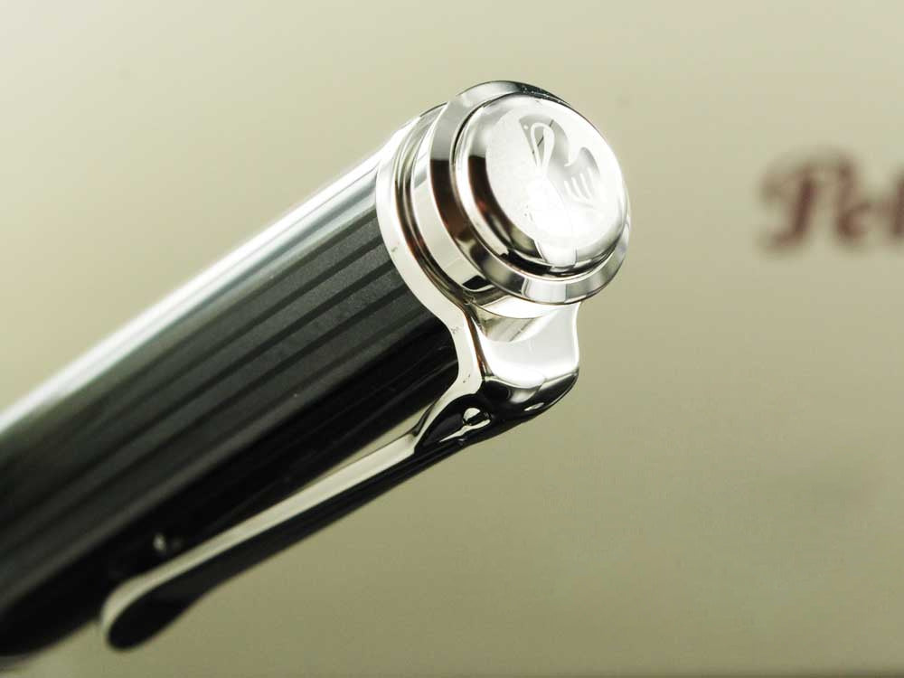 Pelikan K805 Stresemann Kugelschreiber,  Versilberte Beschläge, 957530