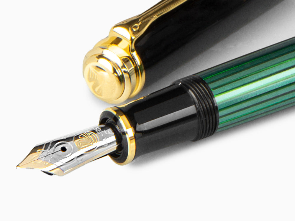 Pelikan Füllfederhalter Souverän M 600, Schwarz Grün, 980029