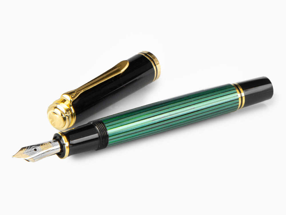 Pelikan Füllfederhalter Souverän M 600, Schwarz Grün, 980029