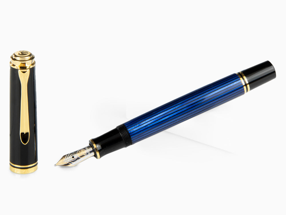 Pelikan Füllfederhalter Souverän M 600, Schwarz Blau, 995324