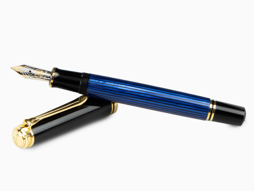 Pelikan Füllfederhalter Souverän M 600, Schwarz Blau, 995324