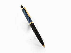Pelikan K400 Kugelschreiber, Schwarz und blau, Vergoldete Beschläge, 987800