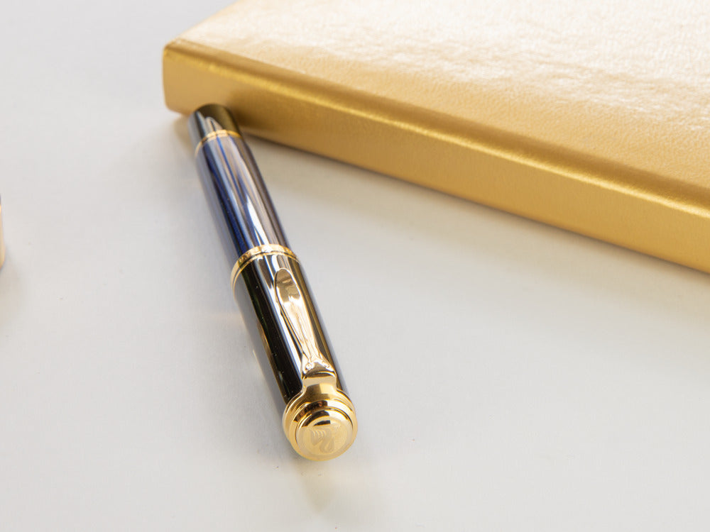 Pelikan Roller Souverän R400, Schwarz-Blau, 997502