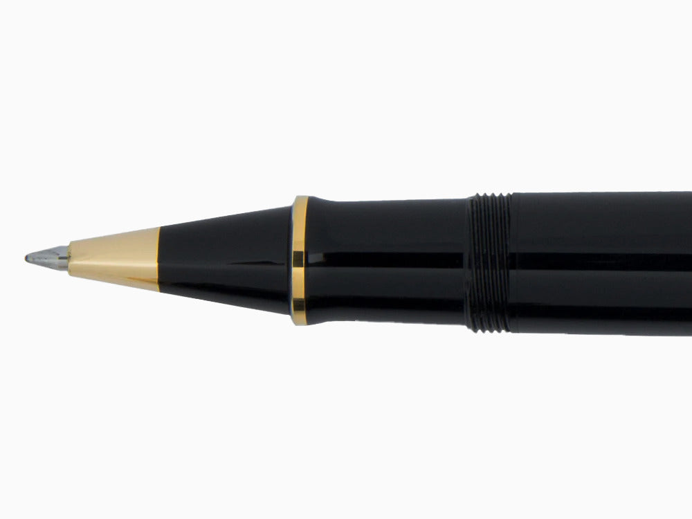 Pelikan Souverän R800 Roller, Schwarzes Edelharz, Vergoldete Beschläge, 997643