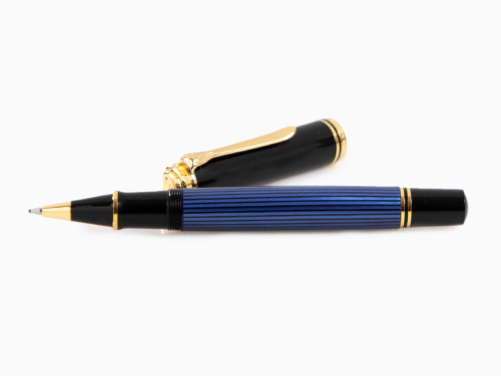Pelikan Roller Souverän R800, Schwarz und Blau, 997668