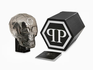 Philipp Plein The Skull Quartz Uhr, PVD, Schwarz, 44 mm, Mineral Glas, PWAAA2524