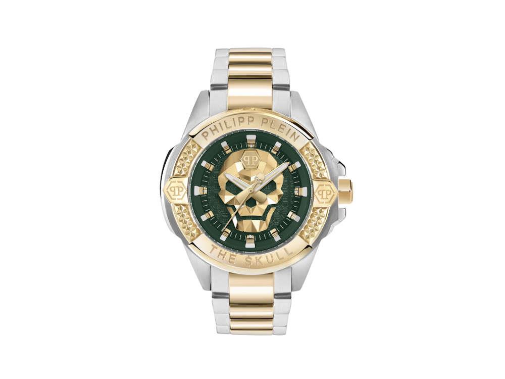 Philipp Plein The Skull Quarz-Uhr, Grün, 44mm, PWAAA2825