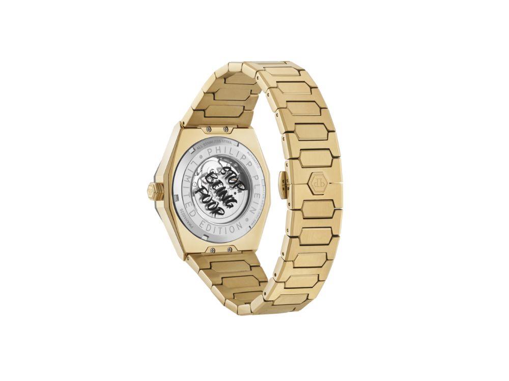 Philipp Plein Deluxe Automatik Uhr, Schwarz, 44 mm, Mineral Glas, PWAHA0226