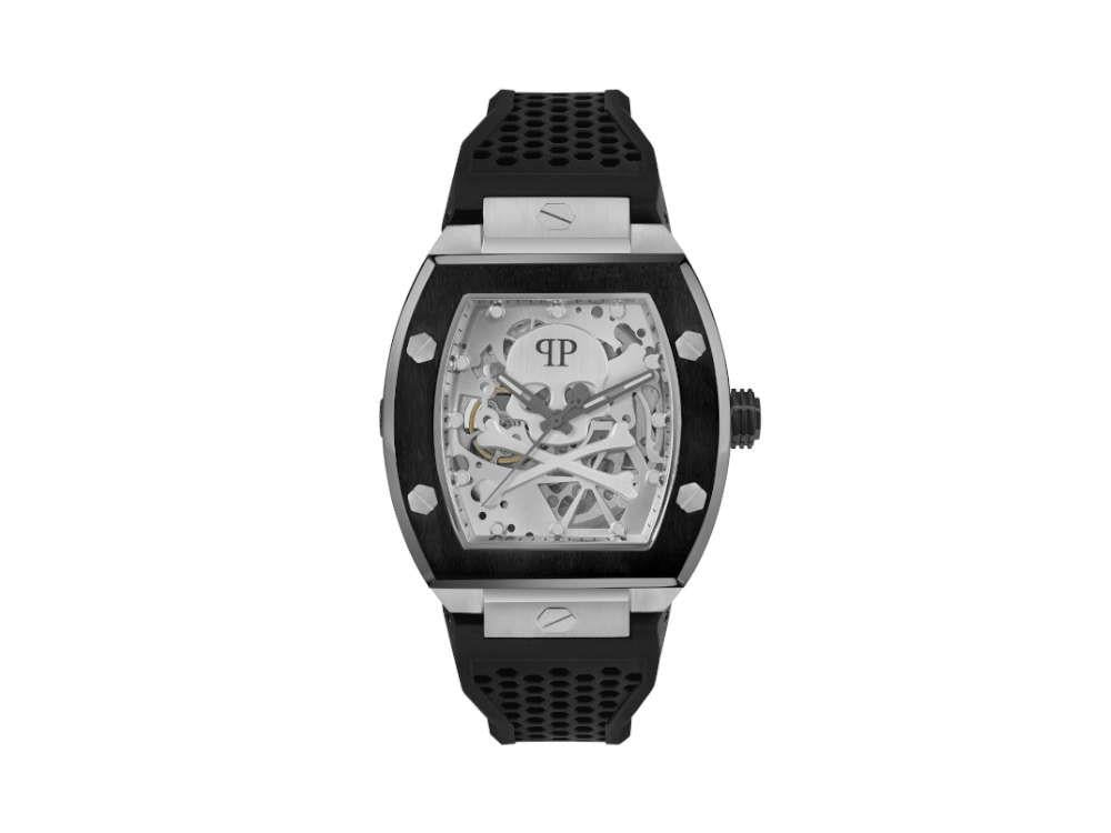 Philipp Plein The Skeleton Automatik Uhr PVD Silber 44 mm PWBAA202 Iguana Sell DE