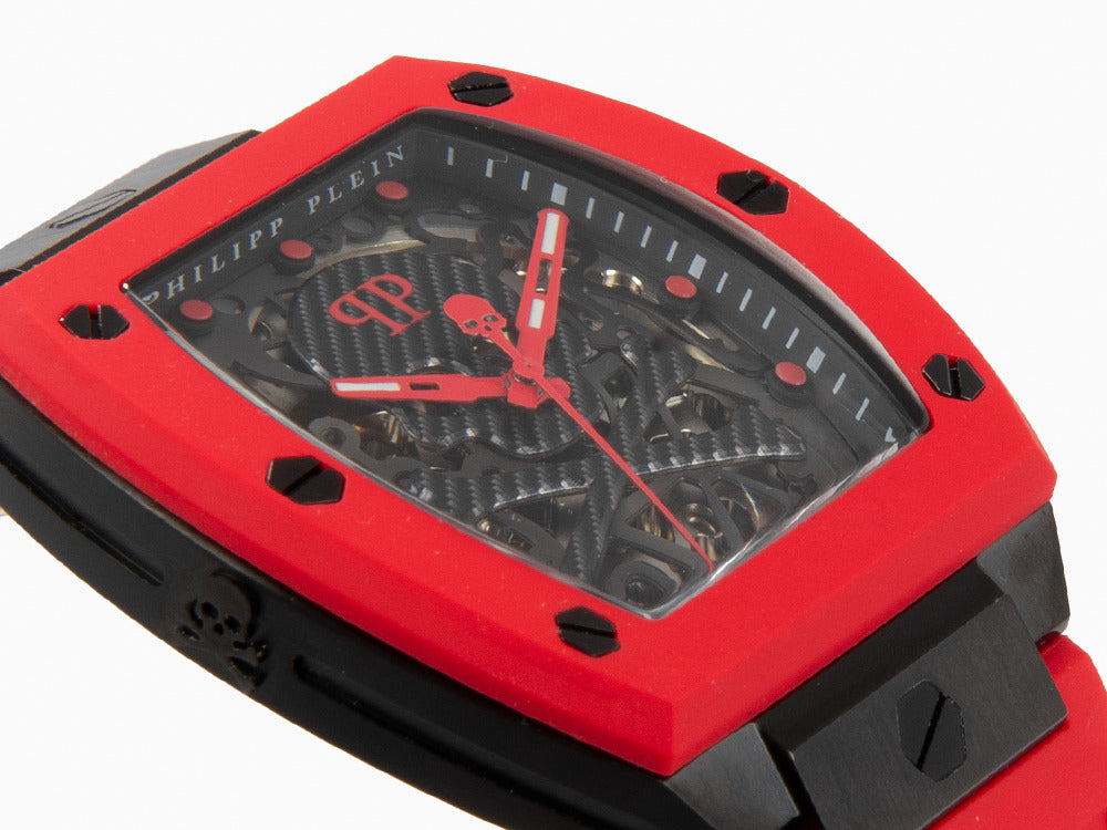 Philipp Plein The Skeleton Automatik Uhr, PVD, Grau, 44 mm, PWBAA2224