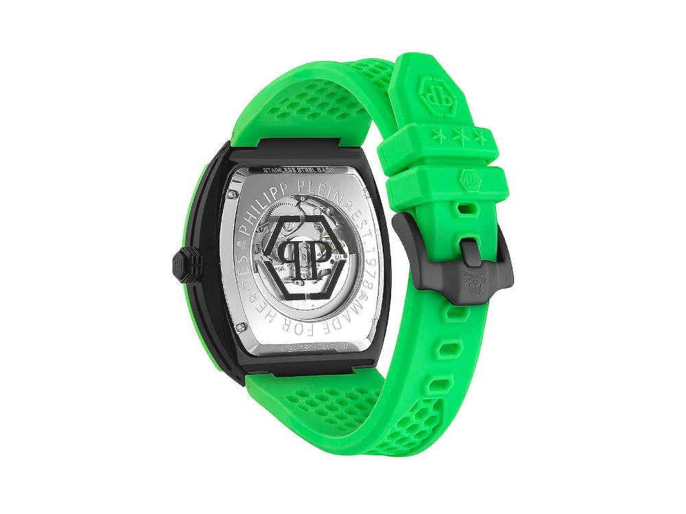 Philipp Plein The Skeleton Automatik Uhr, PVD, Grau, 44 mm, PWBAA2324