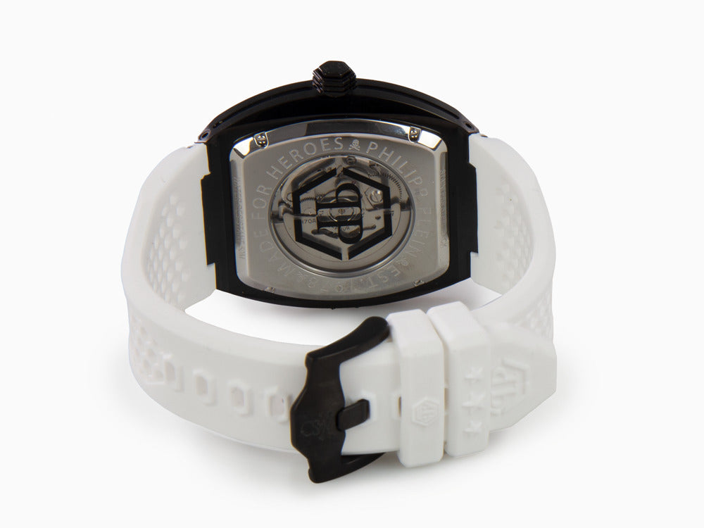 Philipp Plein The Skeleton Automatik Uhr, PVD, Grau, 44 mm, PWBAA2424
