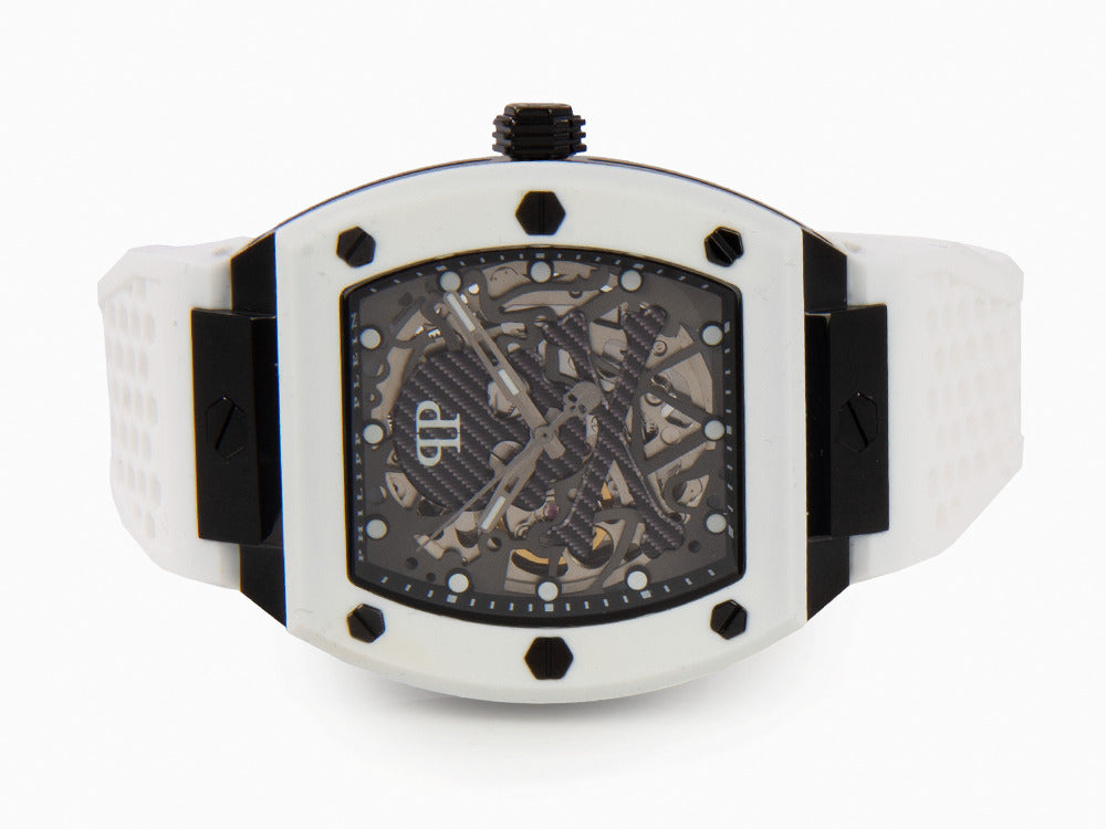 Philipp Plein The Skeleton Automatik Uhr, PVD, Grau, 44 mm, PWBAA2424