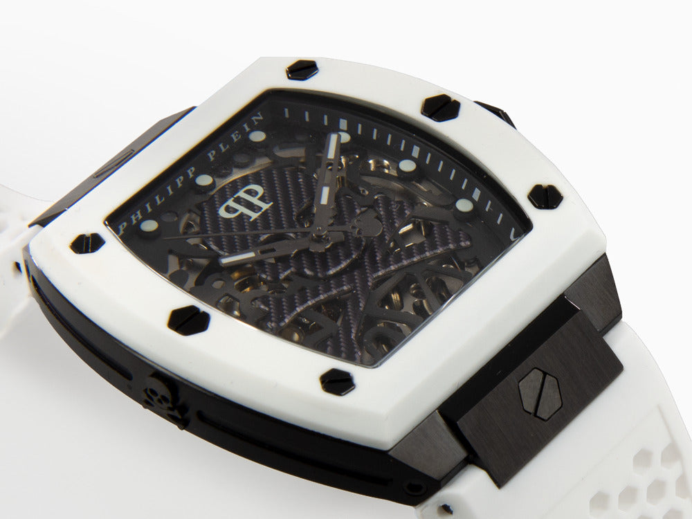 Philipp Plein The Skeleton Automatik Uhr, PVD, Grau, 44 mm, PWBAA2424