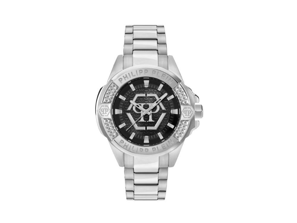 Philipp Plein Majesty Quartz Uhr, Schwarz, 45 mm, Mineral Glas, PWBHA0526