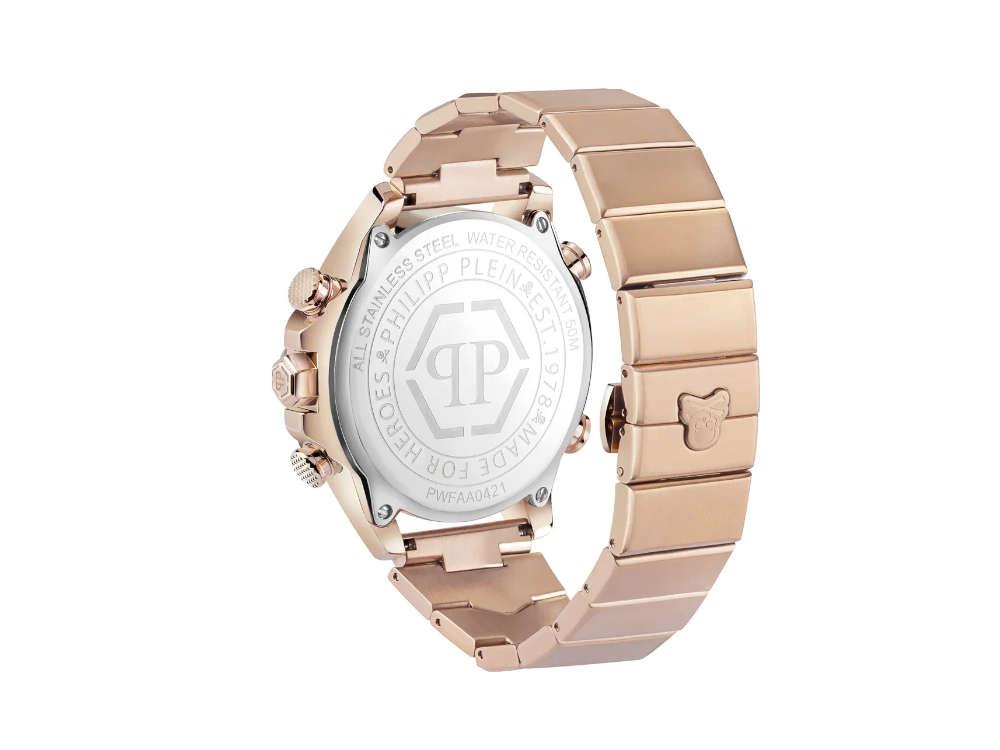 Philipp Plein Hyper Sport Quartz Uhr, Roségold, 44 mm, Mineral Glas, PWFAA0421