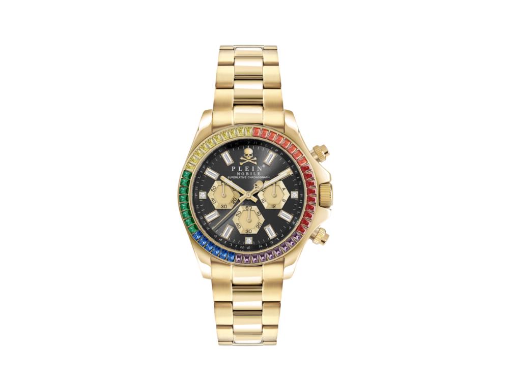 Philipp Plein Nobile Chrono Quartz Uhr, 43 mm, Mineral Glas, PWGHA0626