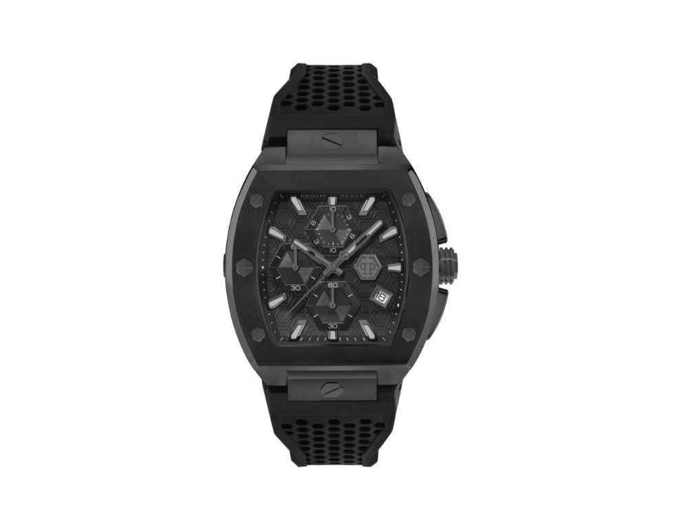 Philipp Plein The Hexagon Phantom Chrono Quartz Uhr, Schwarz, PWHHA0326