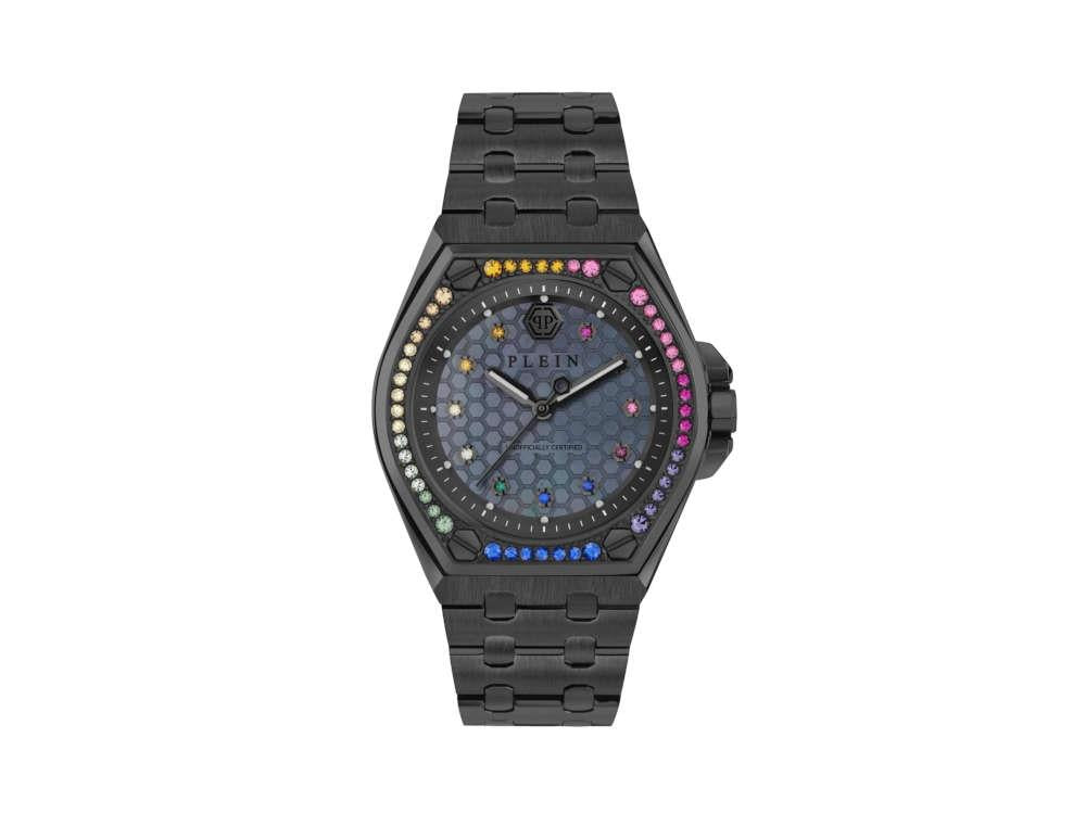 Philipp Plein Extreme Lady Quartz Uhr, PVD, Schwarz, 38 mm, PWJAA1423