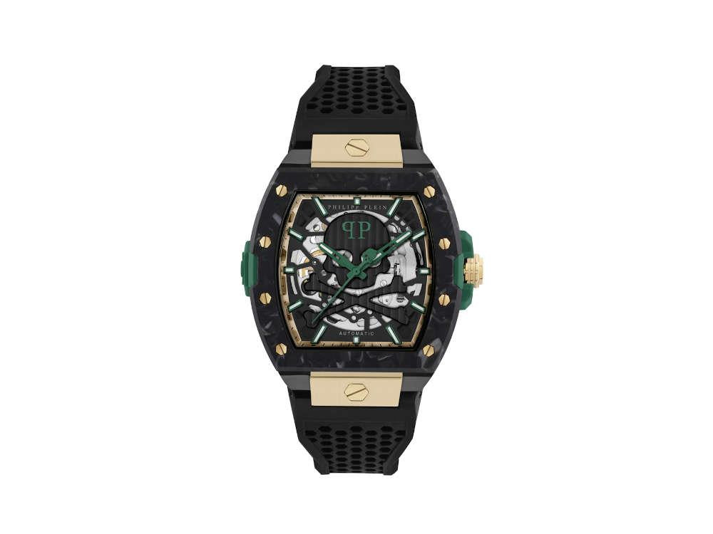 Philipp Plein The Skeleton 2.0 Automatik-Uhr, Carbon, 44mm, PWJFA0325